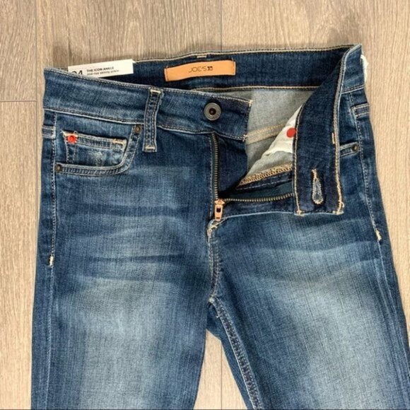 Joe's Jeans Skinny Jeans Icon Ankle Sonoe Denim dark wash raw hem mid rise - Picture 4 of 16